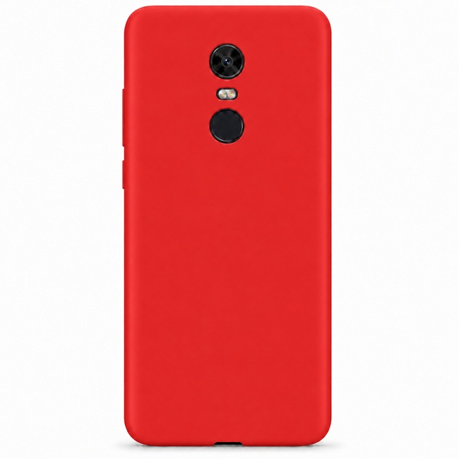 Θήκη σιλικόνης για Xiaomi Redmi 5+ - κόκκινη