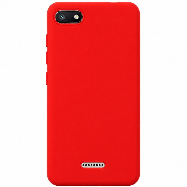 Θήκη σιλικόνης για Xiaomi Redmi 6A - κόκκινη