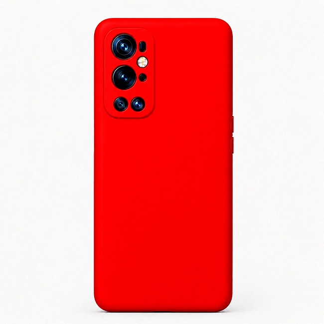 Μαλακή θήκη σιλικόνης για OnePlus 9 Pro - κόκκινη