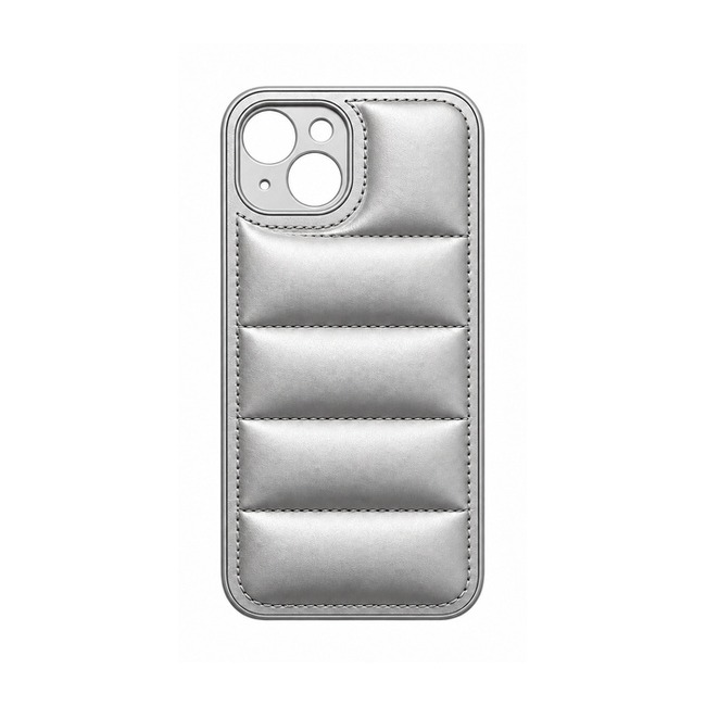 Wavy Θήκη Σιλικόνης για Apple iPhone 13 - Ασημί