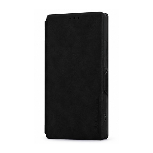 Δερμάτινη Θήκη Coblue Flap με Αναδιπλούμενη Βάση για Apple iPhone 16 Pro - Μαύρο