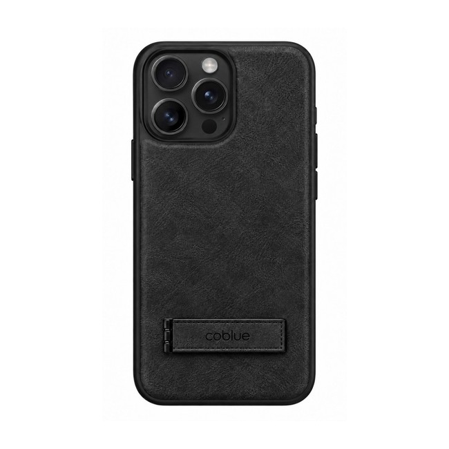 Δερμάτινη Θήκη Coblue All-Inclusive Anti-Drop με Stand για Apple iPhone 15 Pro - Μαύρο
