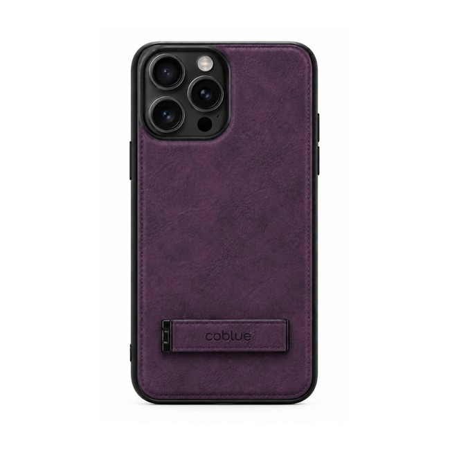 Δερμάτινη Θήκη Coblue All-Inclusive Anti-Drop με Stand για Apple iPhone 13 Pro - Μωβ