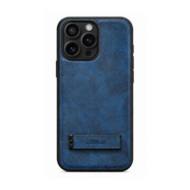 Δερμάτινη Θήκη Coblue All-Inclusive Anti-Drop με Stand για Apple iPhone 14 Pro - Σκούρο Μπλε