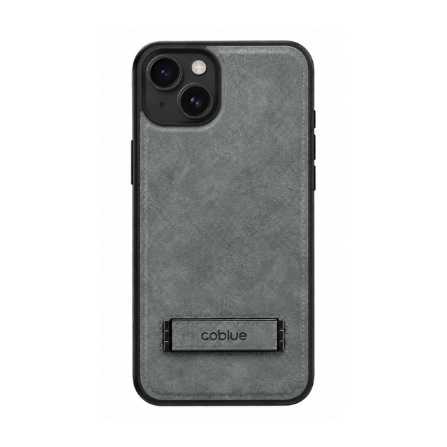 Δερμάτινη Θήκη Coblue All-Inclusive Anti-Drop με Stand για Apple iPhone 15 - Γκρι