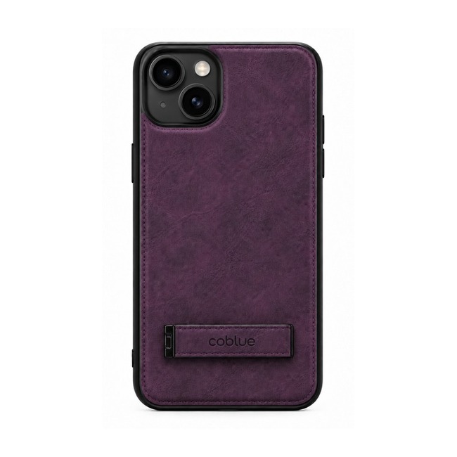 Δερμάτινη Θήκη Coblue All-Inclusive Anti-Drop με Stand για Apple iPhone 14 - Μωβ