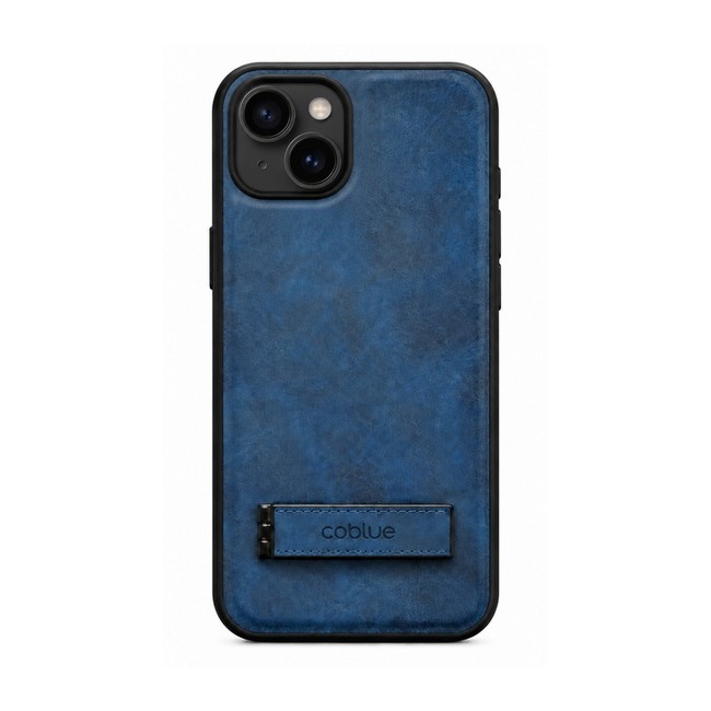 Δερμάτινη Θήκη Coblue All-Inclusive Anti-Drop με Stand για Apple iPhone 14 - Σκούρο Μπλε