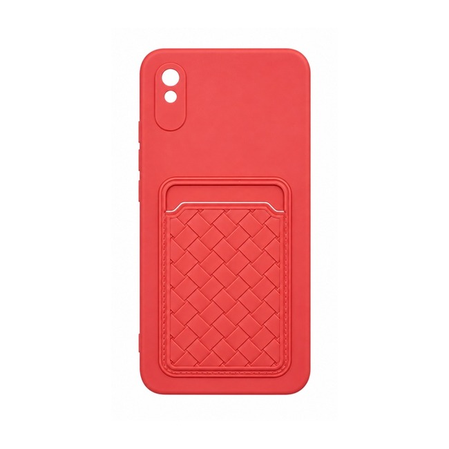 Θήκη Σιλικόνης με Υποδοχή Κάρτας για Xiaomi Redmi 9A - Ροζ