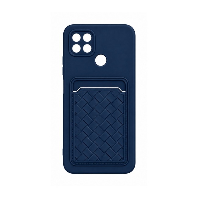 Θήκη Σιλικόνης με Υποδοχή Κάρτας για Xiaomi Redmi 9C - Σκούρο Μπλε