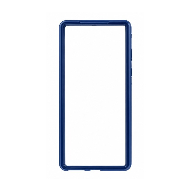 Διάφανη Θήκη με Χρωματιστό Πλαίσιο για Samsung Galaxy J8 - Μπλε