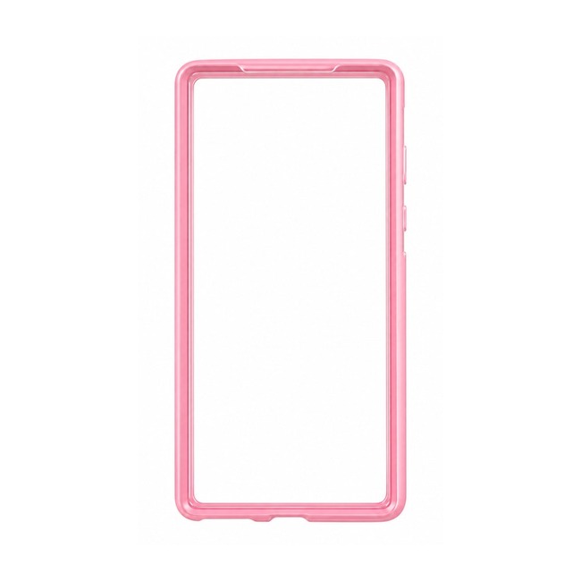 Διάφανη Θήκη με Χρωματιστό Πλαίσιο για Samsung Galaxy A6 - Ροζ