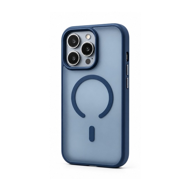 Μαγνητική Ματ Θήκη PL-52 με Απαλή Υφή για Apple iPhone 16 Pro Max - Μπλε