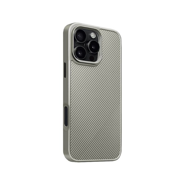 Θήκη Piblue TPU με Σχέδιο Carbon Fiber για Apple iPhone 15 Pro Max - Μπρονζέ