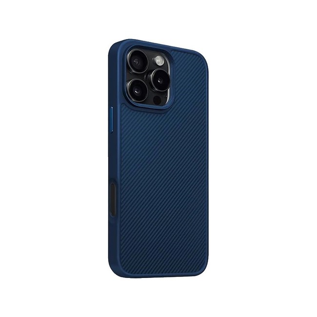 Θήκη Piblue TPU με Σχέδιο Carbon Fiber για Apple iPhone 15 - Μπλε