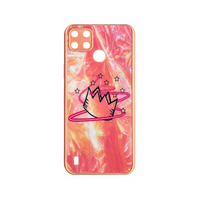Θήκη Σιλικόνης με Σχέδιο για Realme C21 - Crown