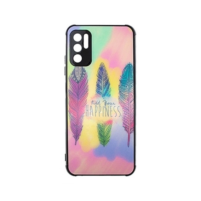Θήκη Σιλικόνης με Σχέδιο για Xiaomi Redmi Note 10 5G - Find Your Happiness