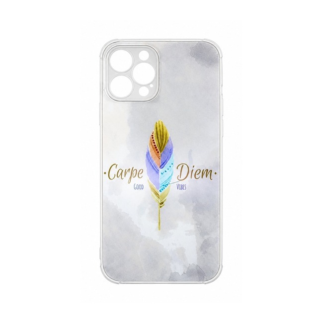 Θήκη Σιλικόνης με Σχέδιο για Apple iPhone 12 Pro - Carpe Diem