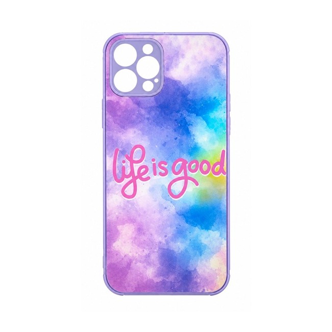 Θήκη Σιλικόνης με Σχέδιο για Apple iPhone 12 Pro - Life Is Good