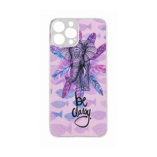 Θήκη Σιλικόνης με Σχέδιο για Apple iPhone 13 Pro Max - Be Classy Elephant