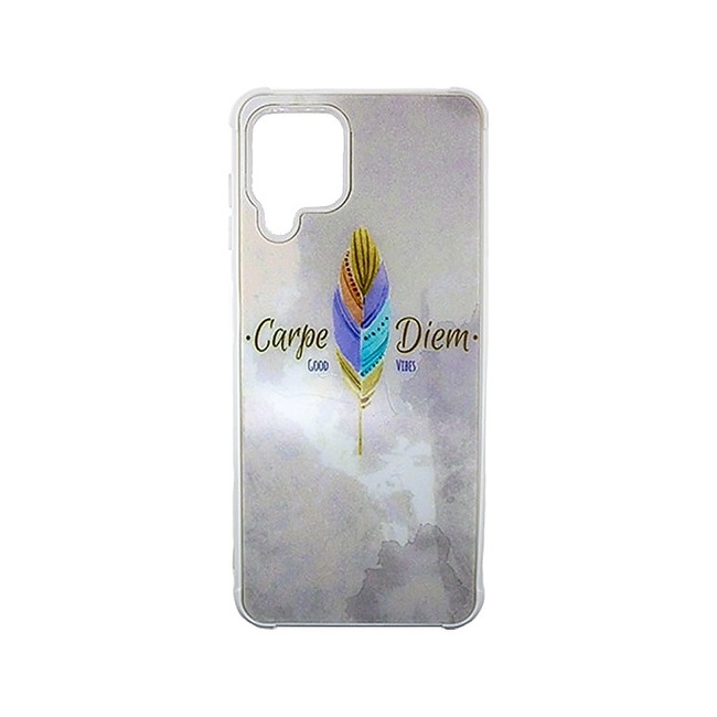 Θήκη Σιλικόνης με Σχέδιο για Samsung Galaxy A12 - Carpe Diem