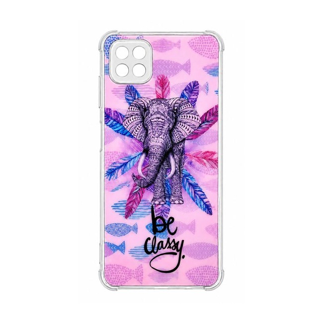 Θήκη Σιλικόνης με Σχέδιο για Samsung Galaxy A22 5G - Be Classy Elephant