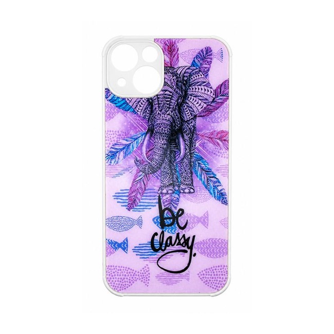 Θήκη Σιλικόνης με Σχέδιο για Apple iPhone 13 - Be Classy Elephant