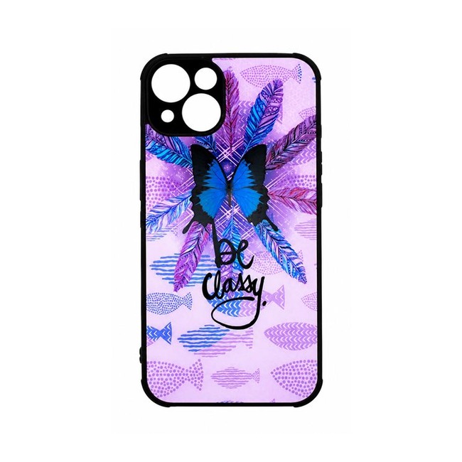 Θήκη Σιλικόνης με Σχέδιο για Apple iPhone 13 - Be Classy Butterflies