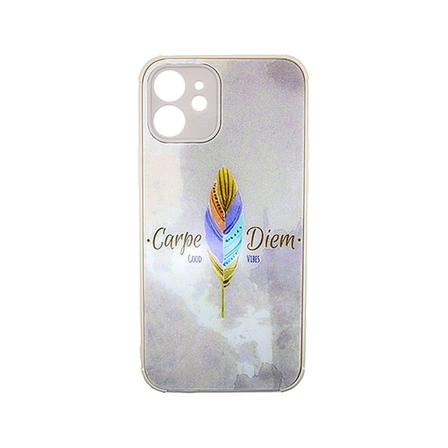 Θήκη Σιλικόνης με Σχέδιο για Apple iPhone 12 - Carpe Diem