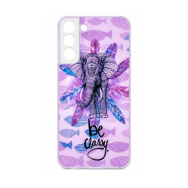 Θήκη Σιλικόνης με Σχέδιο για Samsung Galaxy S21 - Be Classy Elephant
