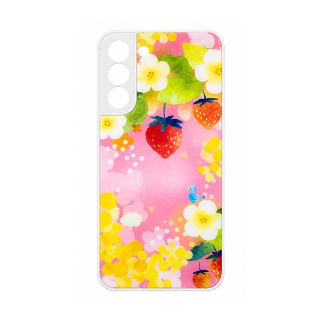 Θήκη Σιλικόνης με Σχέδιο για Samsung Galaxy S22 Plus - Straw