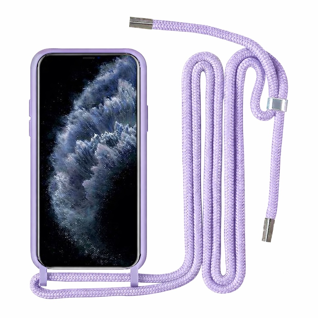 Θήκη με κορδόνι για Apple iPhone 14 Pro Max - Λιλά