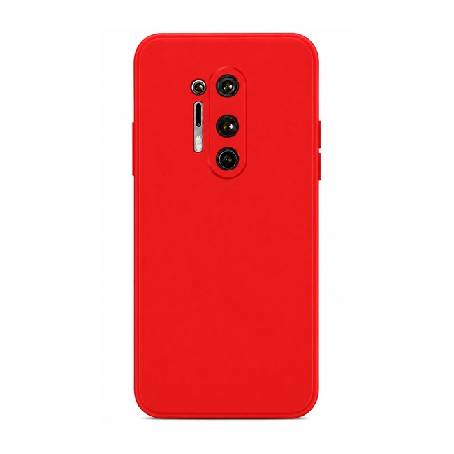 θήκη σιλικόνης (Soft) για OnePlus 8 Pro - κόκκινη