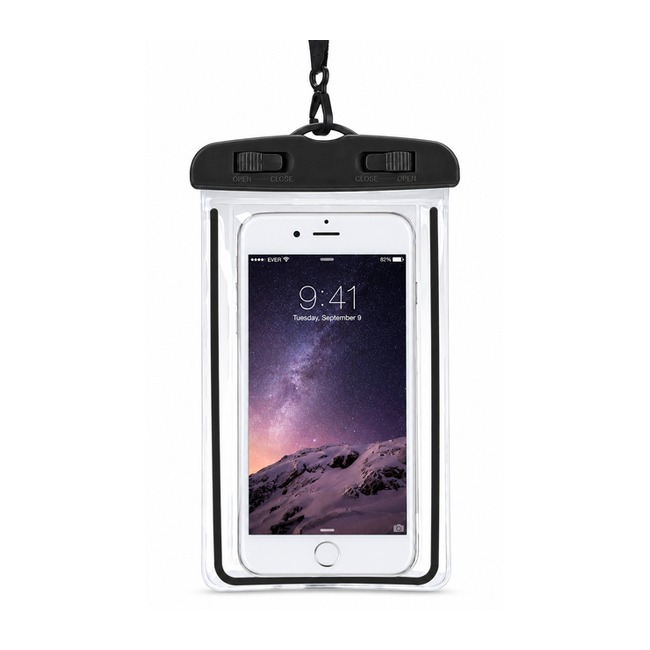 Αδιάβροχη Θήκη Universal για Universal Phones - Μαύρο