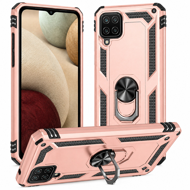 Θήκη Armor για Samsung Galaxy A12 - ροζ χρυσή