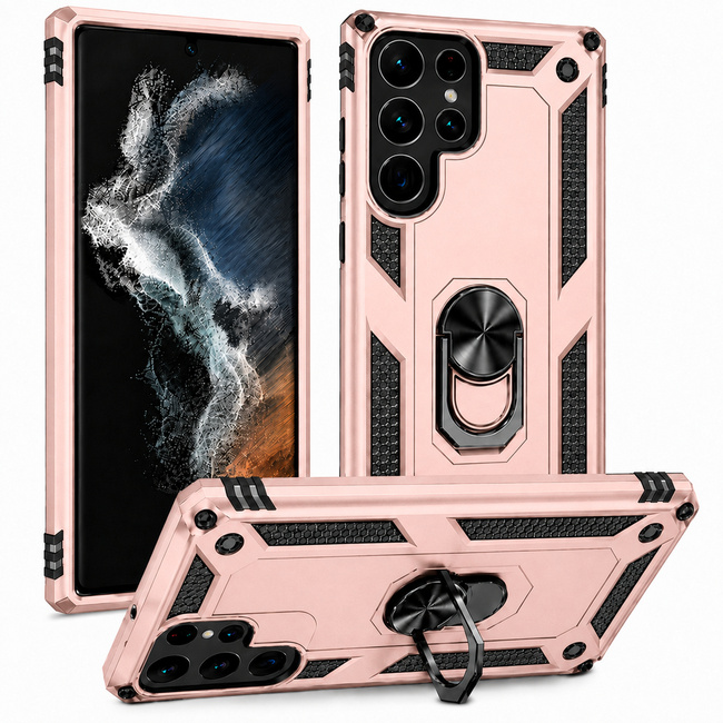 Θήκη Armor για Samsung Galaxy S24 Ultra - ροζ χρυσή