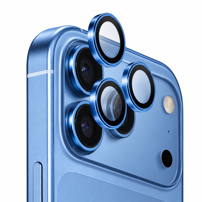 Προστατευτικό τζαμάκι κάμερας One by One για Apple iPhone 17 Pro Max - μπλε