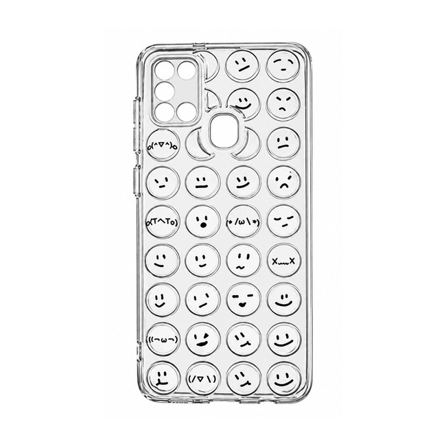 Διάφανη Θήκη Emoji για Samsung Galaxy A21s - Διάφανο