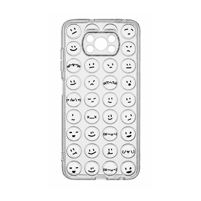 Διάφανη Θήκη Emoji για Xiaomi Poco X3 - Διάφανο