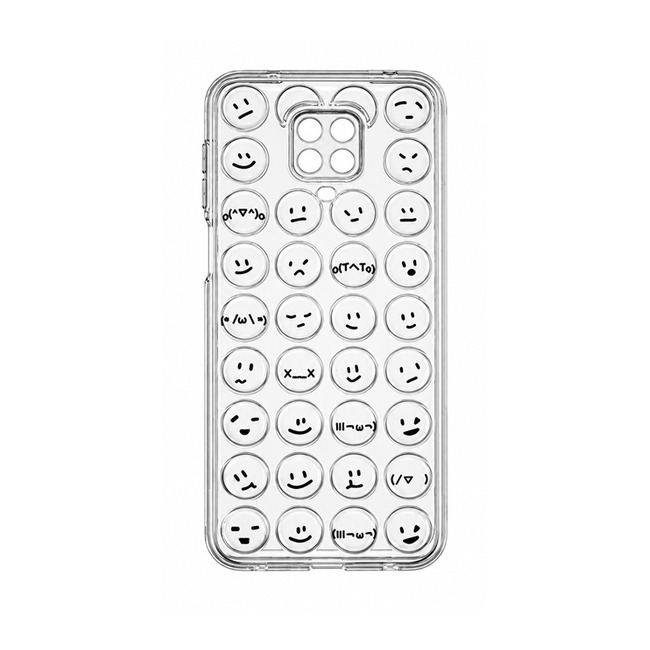 Διάφανη Θήκη Emoji για Xiaomi Redmi Note 9S - Διάφανο