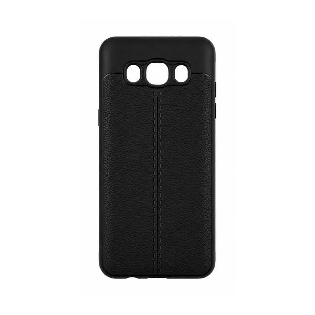 Θήκη με Υφή Litchi για Samsung Galaxy J5 2016 - Μαύρο