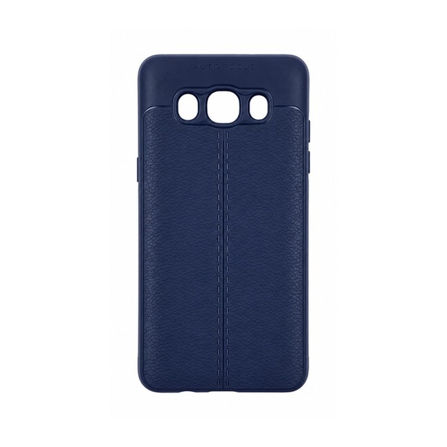 Θήκη με Υφή Litchi για Samsung Galaxy J5 2016 - Σκούρο Μπλε