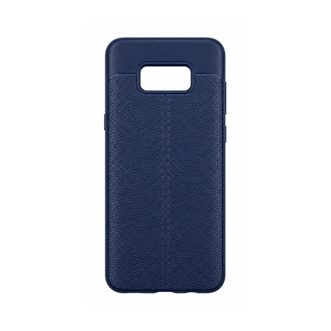 Θήκη με Υφή Litchi για Samsung Galaxy S8+ - Σκούρο Μπλε