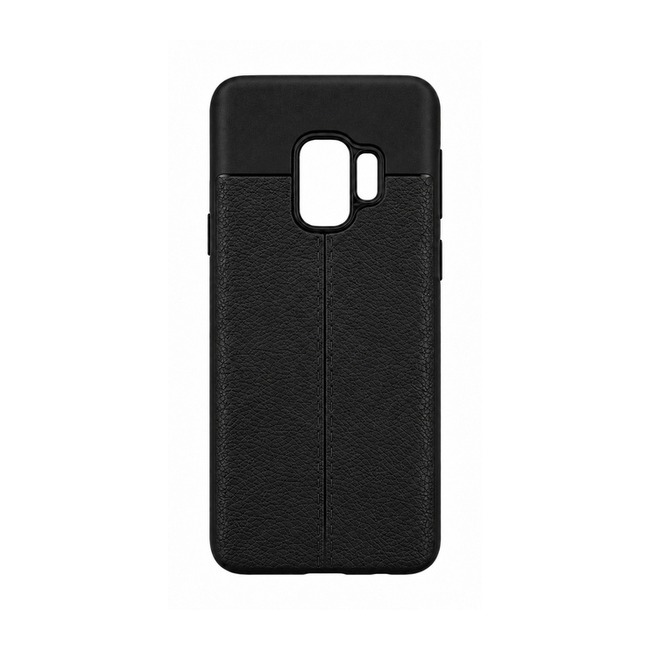 Θήκη με Υφή Litchi για Samsung Galaxy S9 - Μαύρο