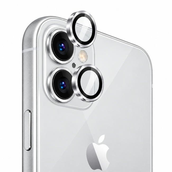 Προστατευτικό τζαμάκι κάμερας One by One για Apple iPhone 12 Mini - ασημί