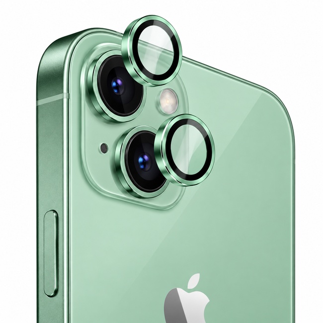 Προστατευτικό τζαμάκι κάμερας One by One για Apple iPhone 13 Mini - πράσινη