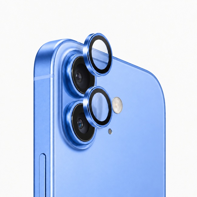Προστατευτικό τζαμάκι κάμερας One by One για Apple iPhone 16 Plus - μπλε
