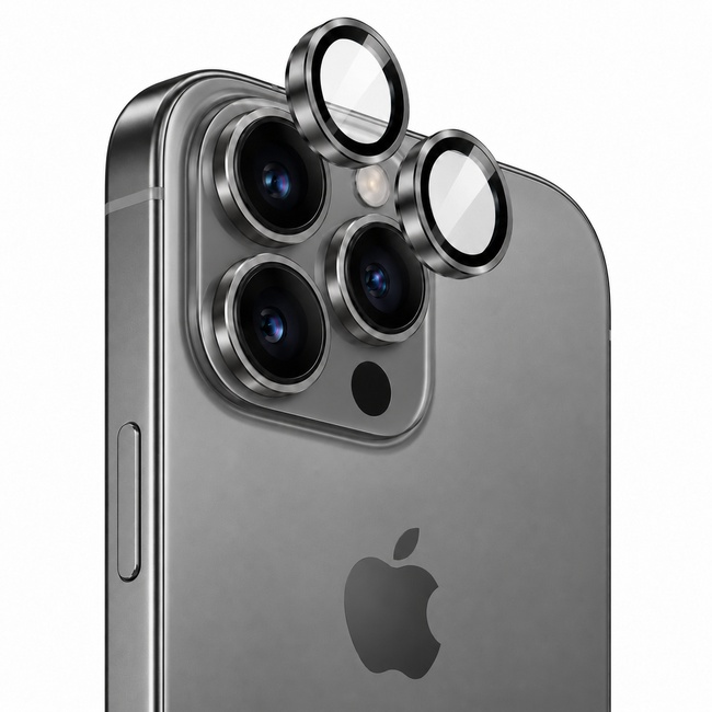 Προστατευτικό τζαμάκι κάμερας One by One για Apple iPhone 15 Pro - γκρι