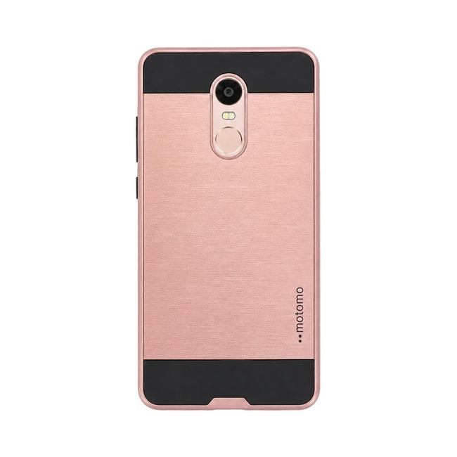 Metal Motomo Case για Xiaomi Redmi Note 4 - ροζ χρυσή