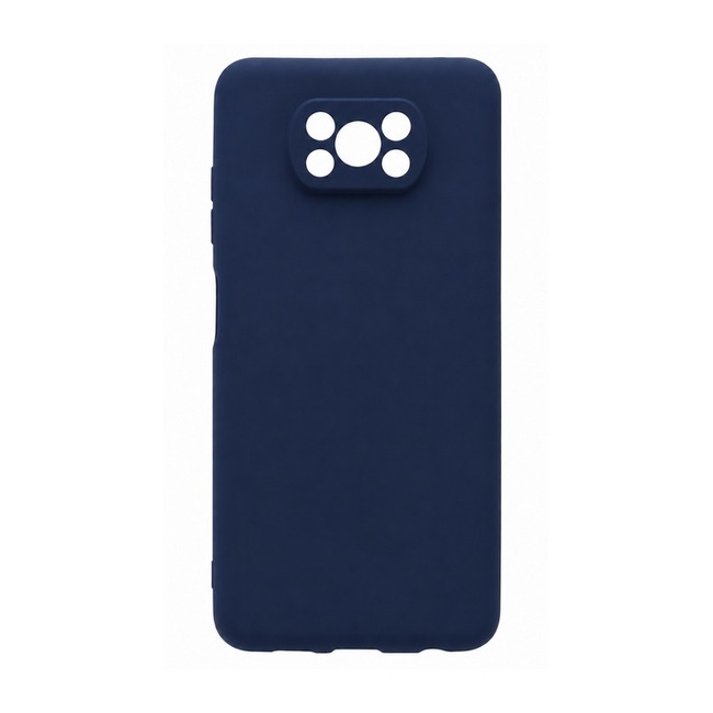 θήκη σιλικόνης (Soft) για Xiaomi Poco X3 - μπλε ναυτικό