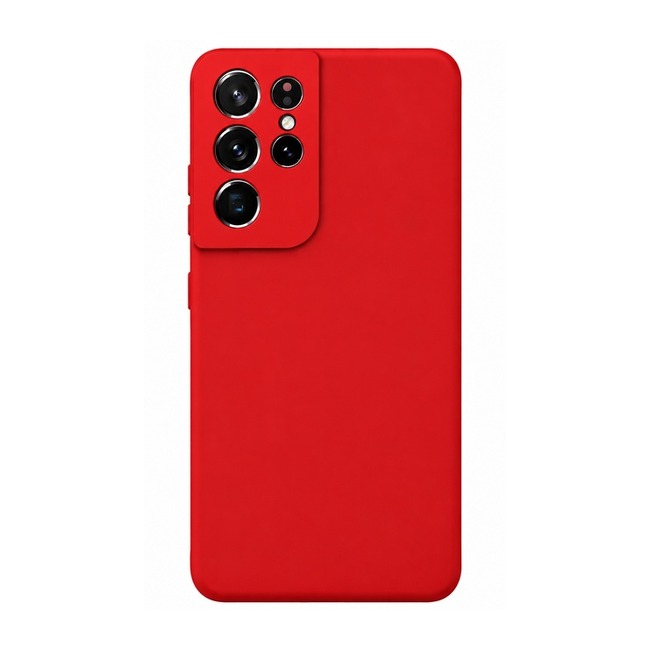 θήκη σιλικόνης (Soft) για Samsung Galaxy S21 Ultra - κόκκινη